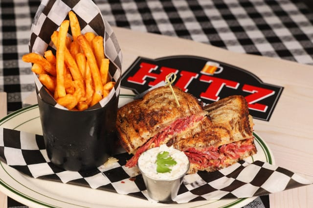 Corned Beef Reuben.