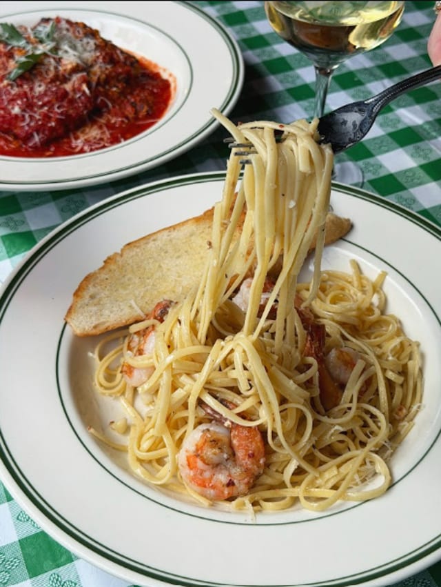 Shrimp & Linguine.